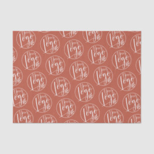 Papel De Seda Padrão de marca do logotipo profissional