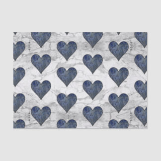 Papel De Seda Padrão de Mármaco Azul