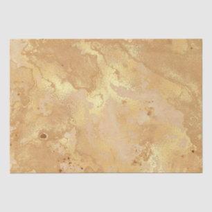 Papel De Seda Padrão de mármore aquarela dourado falso elegante