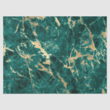 Padrão de Mármore Teal e Dourado Moderno