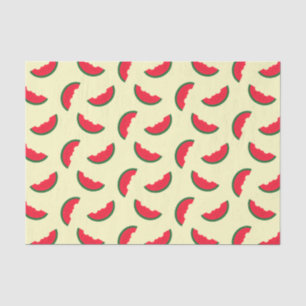 Papel De Seda Padrão de Melancia Vermelha de Verão