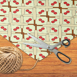 Papel De Seda padrão de morcegos cruzados