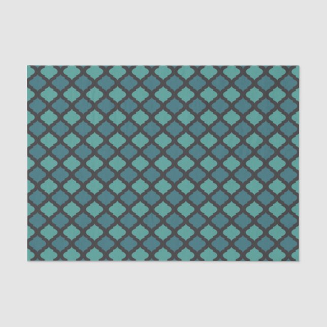 Papel De Seda Padrão de mosaico no estilo de árabe (Frente )