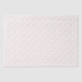 Papel De Seda Padrão de Natal das Bolinhas Vermelhas, Rosa e Ver