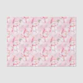 Papel De Seda Padrão de Natal de Aquarela