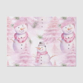 Papel De Seda Padrão de Natal de Aquarela