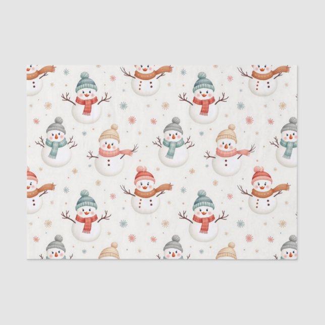 Papel De Seda Padrão de Natal de bonitão (Frente )