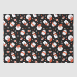 Papel De Seda Padrão de Natal de Férias Gratas