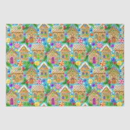 Papel De Seda Padrão de Natal do pão-de-açúcar