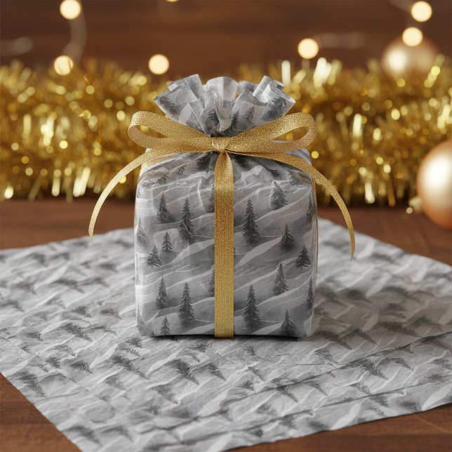 Papel De Seda Padrão de Natal Preto#10 ID1009 (Criador carregado)