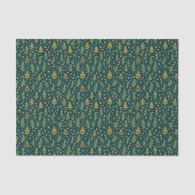 Papel De Seda Padrão de Natal sem costura (Frente )