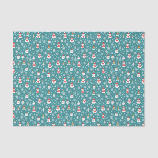 Papel De Seda Padrão de Natal sem costura (Frente )