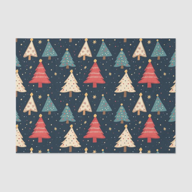 Papel De Seda Padrão de Natal sem costura (Frente )