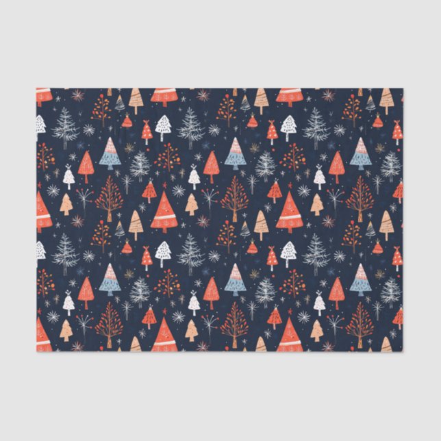 Papel De Seda Padrão de Natal sem costura (Frente )