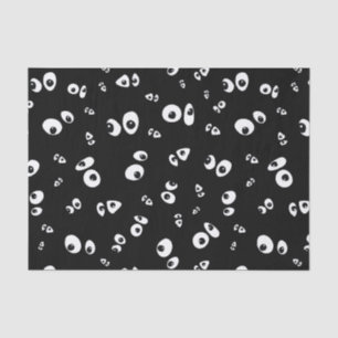 Papel De Seda Padrão de olhos Googly assustadores