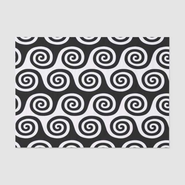 Papel De Seda Padrão de onda (Frente )