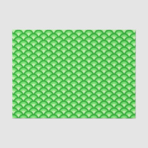 Papel De Seda Padrão de onda Art Deco - jade verde