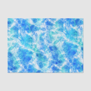 Papel De Seda Padrão de Ondas do Surf legal do Oceano Azul