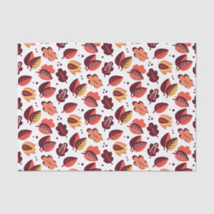 Papel De Seda Padrão de outono de Deco de Arte Elegante deixa o