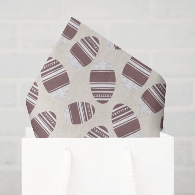 Papel De Seda Padrão de Ovo de Páscoa de Chocolate (Sacola de presentes)