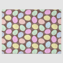 Papel De Seda Padrão de Ovos de Páscoa Doces