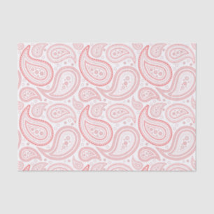 Papel De Seda Padrão de Paisley Vermelho no Livro Branco