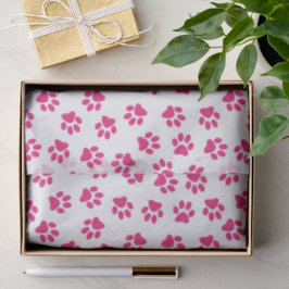 Papel De Seda Padrão De Patas, Patas Cachorros, Patas Rosa