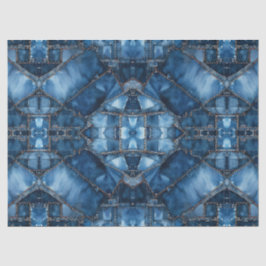 Papel De Seda Padrão de Patchwork de Denim - Ava