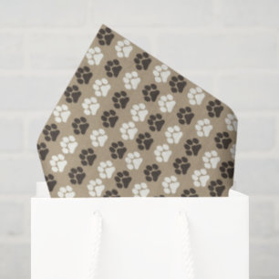 Papel De Seda Padrão de Pegada Terroso Areia