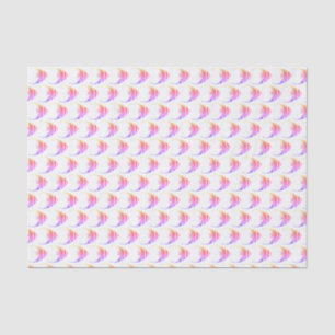 Papel De Seda Padrão de Peixe Rosa Fofo