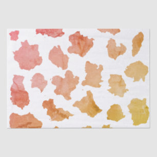 Papel De Seda Padrão de Pele de Vaca de Aquarela
