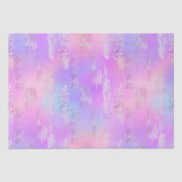 Papel De Seda Padrão de pinceladas iridescentes rosa e roxo