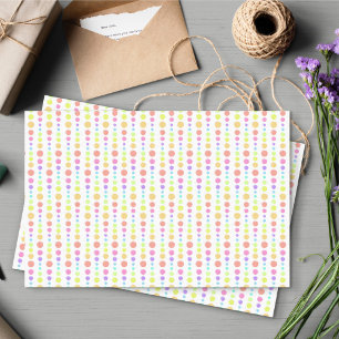 Papel De Seda Padrão de Pontos do Arco-Íris