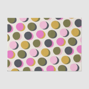 Papel De Seda Padrão de pontos geométricos retrorreflectores cor