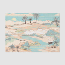 Padrão de praia vintage pastel