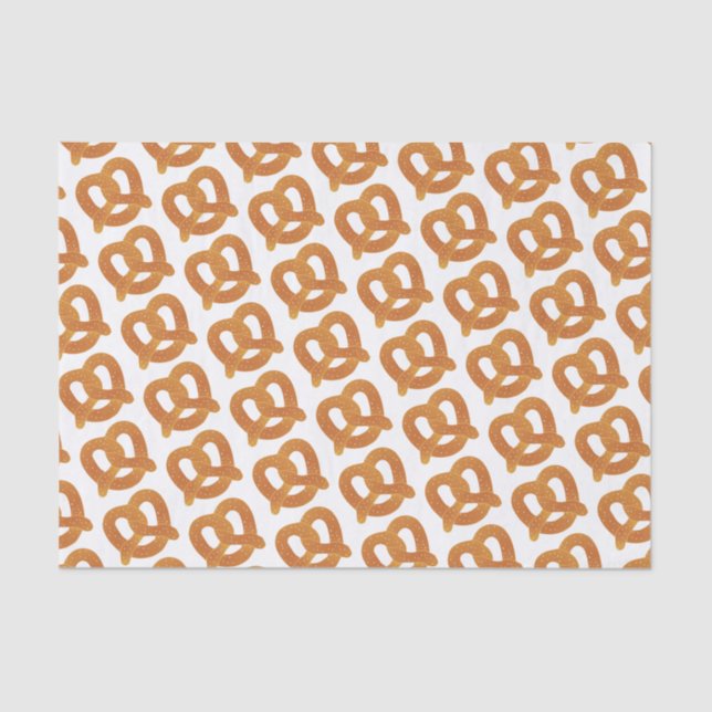Papel De Seda Padrão de Pretzel Suave (Frente )