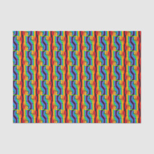 Papel De Seda Padrão de Punho do Arco-Íris