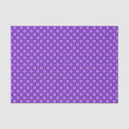 Papel De Seda Padrão de quadro de verificação preto roxo