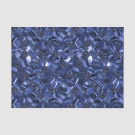 Papel De Seda Padrão de Quatrefoil de marinho Azul-Marrocos