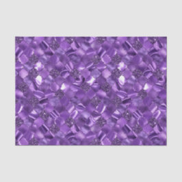 Papel De Seda Padrão de Quatrefoil Marroquino Roxo Escuro