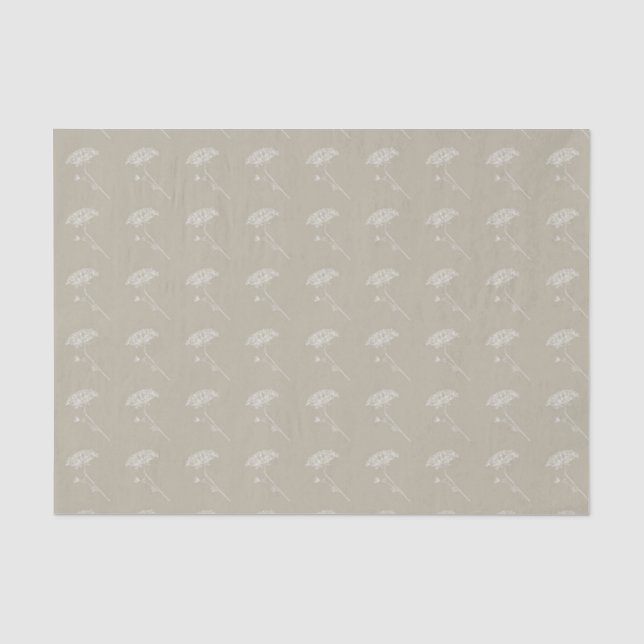 Papel De Seda Padrão de Renda da Rainha Ana  (Frente )