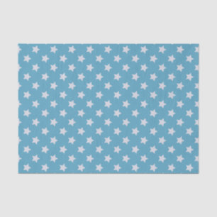 Papel De Seda Padrão de repetição da Cinza azul-estrela branca