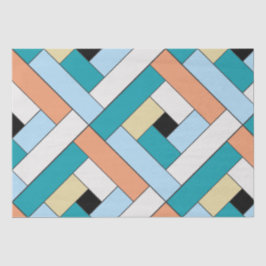 Papel De Seda Padrão de Retângulo (ver10) com Detalhes Personali