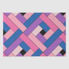 Papel De Seda Padrão de Retângulo (ver1) com Detalhe Personaliza