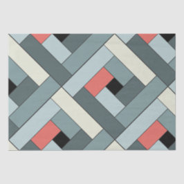 Papel De Seda Padrão de Retângulo (ver6) com Detalhe Personaliza