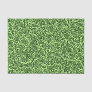 Papel De Seda Padrão de Rosa de Abstrato moderno, Verde limão