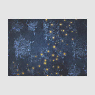 Papel De Seda Padrão de Rosa de Imagem de Estrelas Místicas