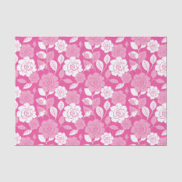 PAPEL DE SEDA PADRÃO DE ROSA (ROSA)