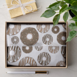 Papel De Seda Padrão de rosquinha, Rosquinhas de chocolate, Rosq