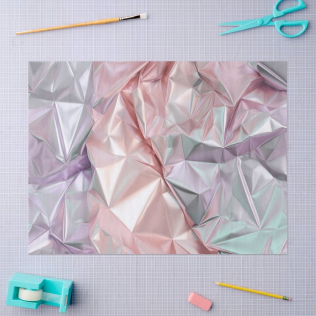 Papel De Seda Padrão de Ruga de Folha (Arte )